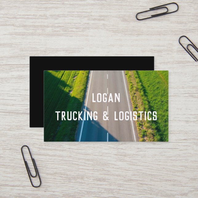 Transport Trucking Visitkort (Fram/Back In Situ)