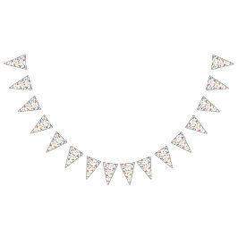 Transport White buntbanderoll Vimplar