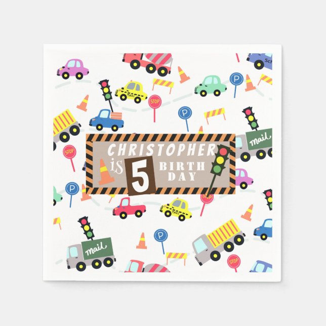 Transport White Pappersservett (Framsidan)