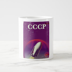 Transportaffisch för CCCP Sovjetrymden tävling Jumbo Mugg