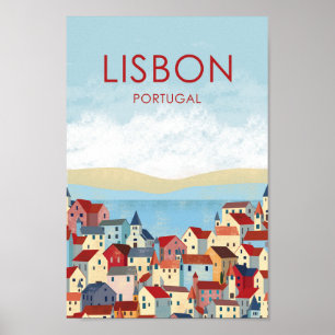 Transportaffisch i Lissabon  Poster