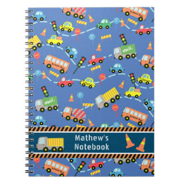 Transportation Blå.  Anteckningsbok