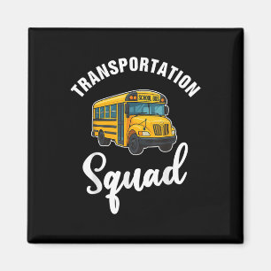 Transportationskvadron Rollig Bussförare Tillbaka Magnet