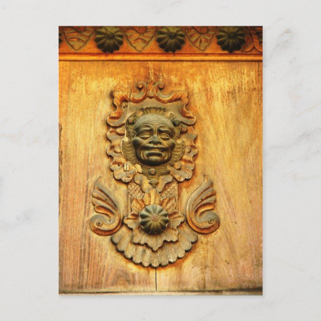 Transportdörr, Antigua, Guatemala Vykort (Framsida)