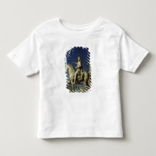 Transportering av den rid- statyn av Louis Tee