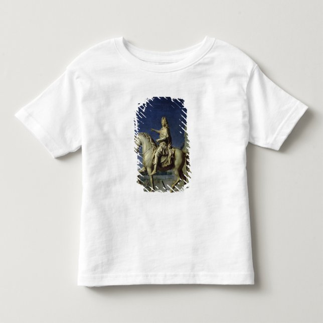 Transportering av den rid- statyn av Louis Tee (Framsida)