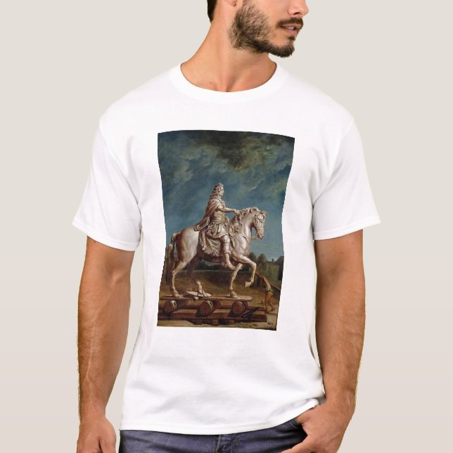 Transportering av den rid- statyn av Louis XIV Tröja (Framsida)