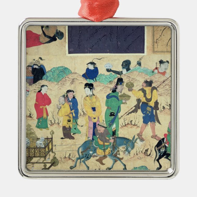 Transportering av keramik julgransprydnad metall (Framsidan)