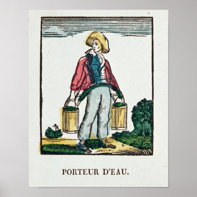 Transportföretaget Vatten Poster (Framsidan)