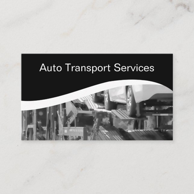 Transportör för bilindustrin visitkort (Framsida)
