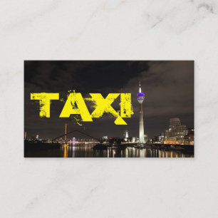 Transportör för förarhytten i taxi visitkort