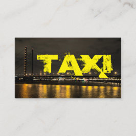 Transportör för förarhytten i taxi visitkort