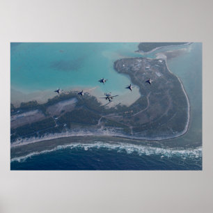Transportör Luft Vinge 17 Över Wake Island Poster