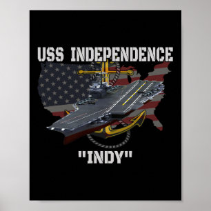 Transportör US Independence Cv-62 Cva-62 Veterans Poster