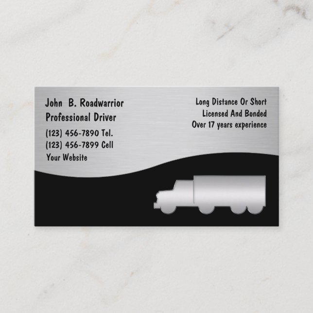 Transportvisitkort Visitkort (Framsida)