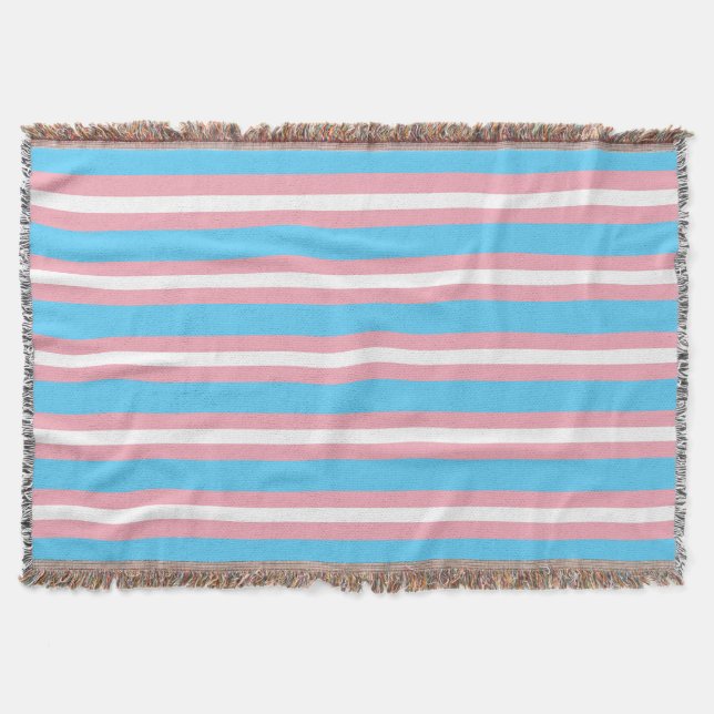 Transprideflagga Filt (Framsidan)