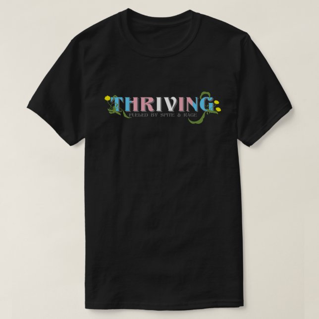 Transprydnad i blomstring t shirt (Design framsida)