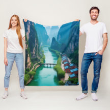 Transquil Trails Throw - Emerald Vatten & Mountain