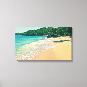 Transquil Tropical Island Beach Canvastryck