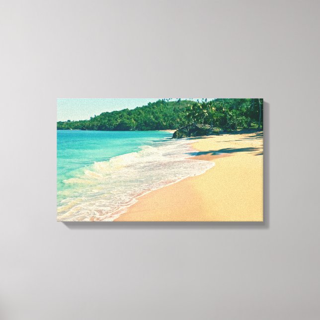 Transquil Tropical Island Beach Canvastryck (Framsida)