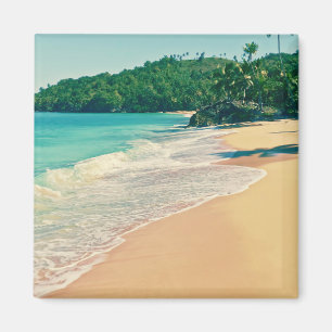 Transquil Tropical Island Beach Magnet