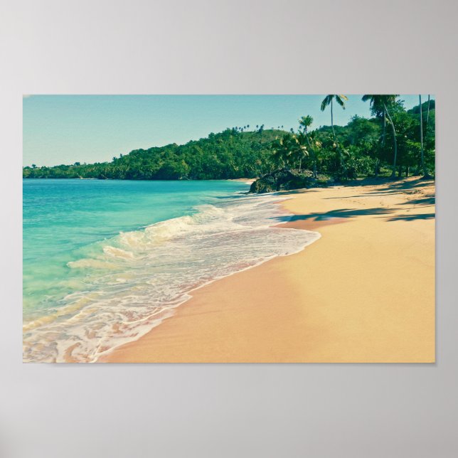 Transquil Tropical Island Beach Poster (Framsidan)