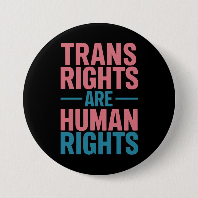 Transrättigheter är mänskliga rättigheter Transgen Knapp (Framsida)