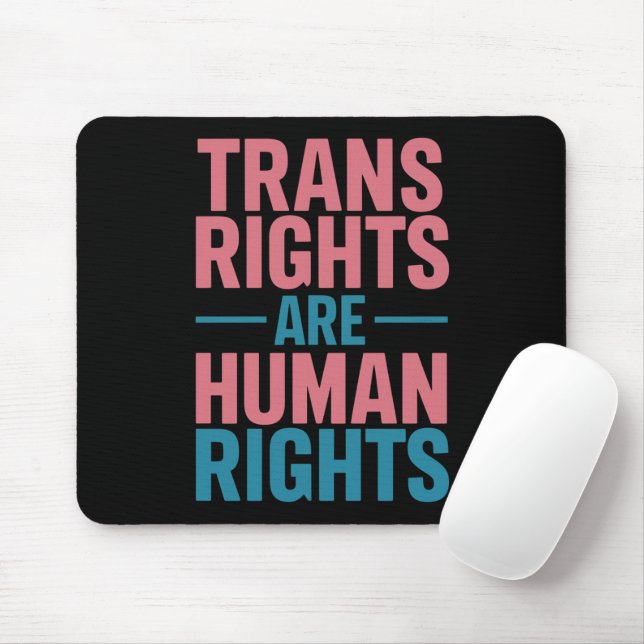 Transrättigheter Är Mänskliga Rättigheter Transper Musmatta (Med mus)
