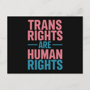 Transrättigheter Är Mänskliga Rättigheter Transper Vykort