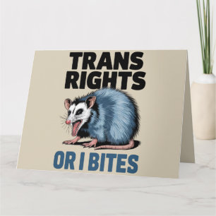 Transrättigheter eller jag bits gay rolig lgbtq Pr Kort