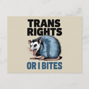 Transrättigheter eller jag bits gay rolig lgbtq st vykort