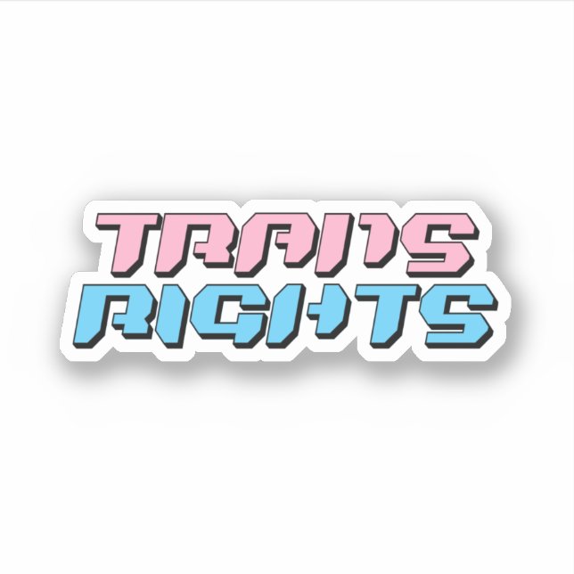 Transrättigheter Klistermärken (Framsida)