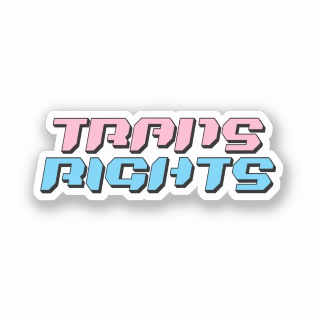 Transrättigheter Klistermärken (Framsida)