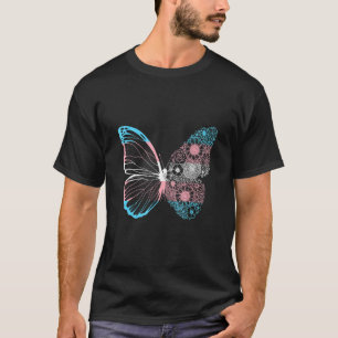 Transsexuella fjäril-ändringar Transform Trans Pri T Shirt