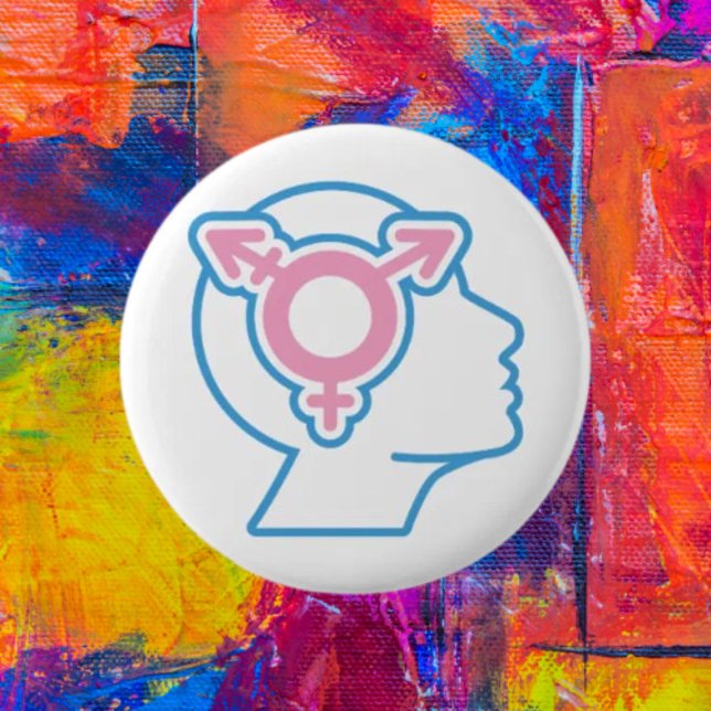 Transstolt symbol knapp (Skapare uppladdad)