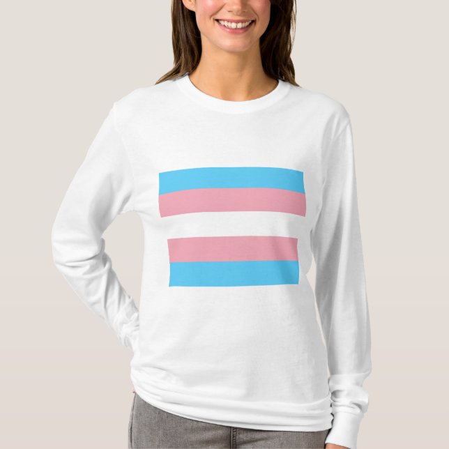 Transstolthetsflagga T Shirt (Framsida)