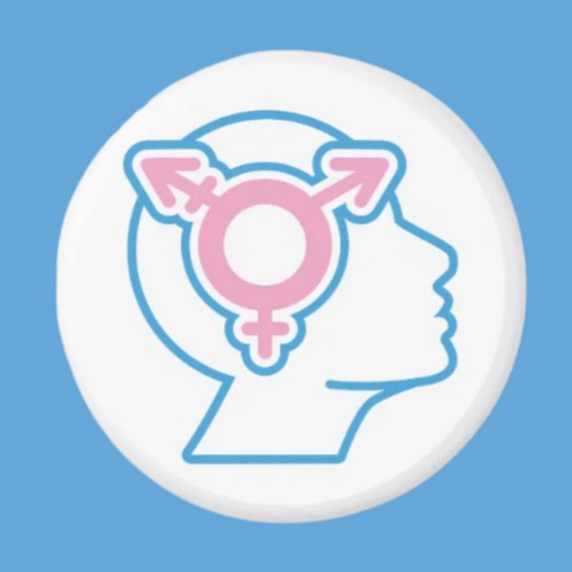 Transstolthetsymbol Magnet (Skapare uppladdad)