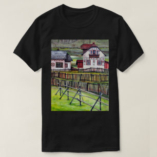 Transsylvania Village, rumänsk naturmålning T Shirt
