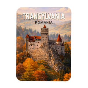 Transsylvanien Rumänien Illustration Resa Konst Vi Magnet