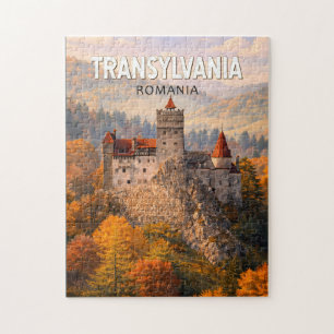 Transsylvanien Rumänien Illustration Resa Konst Vi Pussel