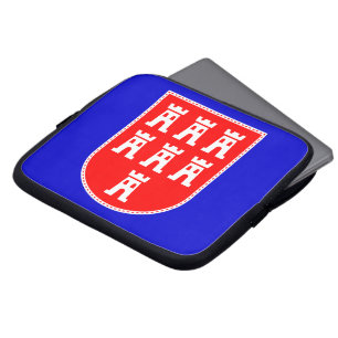 Transsylvaniens vapensköld röd vit laptop sleeve