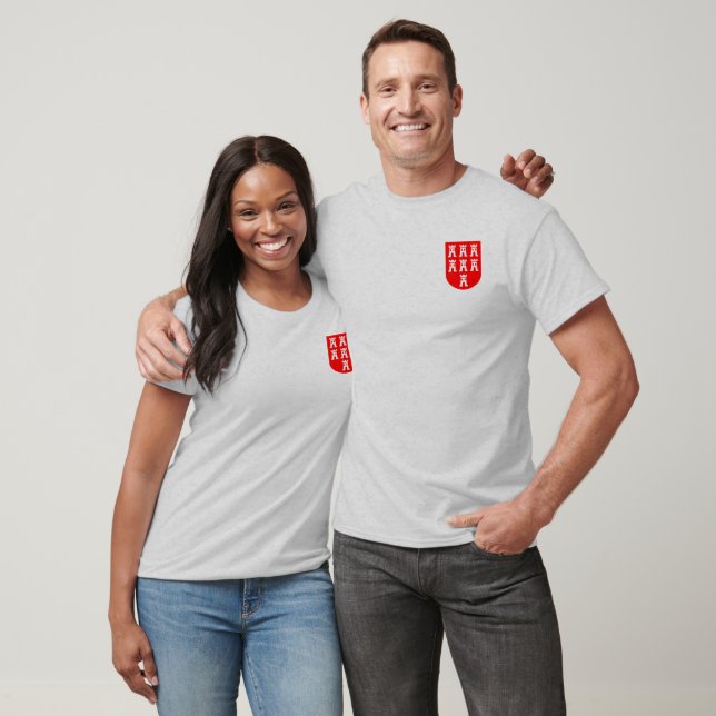 Transsylvaniens vapensköld röd vit t-shirt (Unisex)