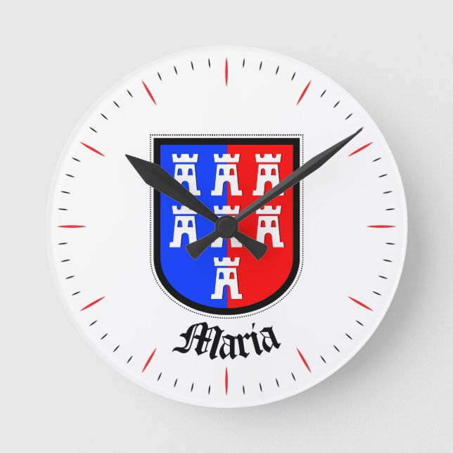 Transsylvanska Siebenbürgen Rund Klocka (Framsida)