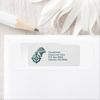 TransUnion Consumer Care Returadressetiketter Returadress Etikett