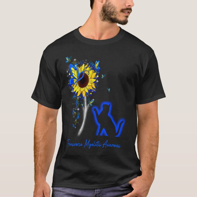 Transvers Myelit MedvetandesoleilButterfly C T Shirt (Framsida)