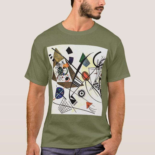Transverse Line - Kandinsky T Shirt (Framsida)