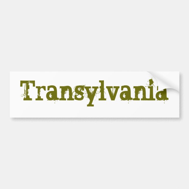 Transylvania Bildekal (Framsidan)
