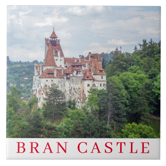 Transylvania Bran Castle keramic tile Kakelplatta (Framsidan)