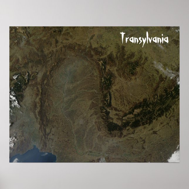 Transylvania, karpatiska bergsområden Poster (Framsidan)