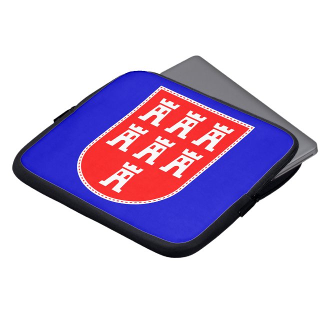 Transylvanien jackar av vitt arm laptop sleeve (Framsida topp)